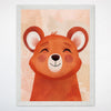 Bear Wall Art for Kids and Nursery Rooms - Teddy Joy