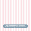 Pink and White Stripe Peel and Stick or Traditional Wallpaper - Cotton Candy Stripes