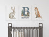 3 Pieces Personalized Woodland Wall Art