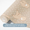 Bear Peel and Stick or Traditional Wallpaper - Teddy's Raindrop Meadow