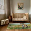 Nursery and Kids Raccoon Rug - Raccoon Refreshment