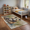 Nursery and Kids Panda Area Rug - Panda Hugs