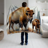 Bison personalized blanket for newborn and kids - Woolly Wonders