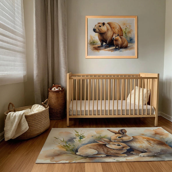 Capybara Wall Art for Nursery and Kids Rooms - Cappy Crew