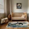 Whale Area Rug for Kids and Nursery Rooms - Orca Joy