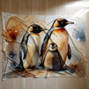 Penguin personalized blanket for newborn and kids - Waddle Squad