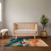 Surfing Area Rug for Kids and Nursery Rooms - Ocean Glow