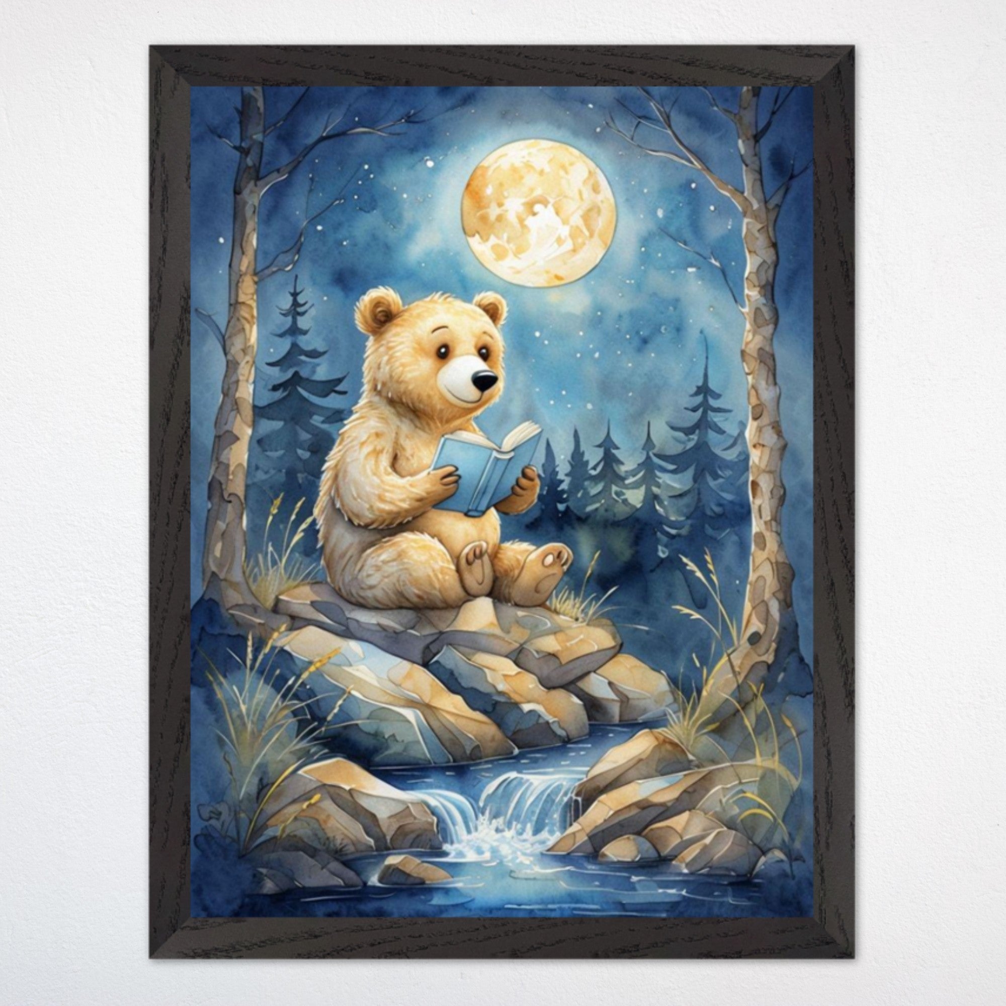 Bear Wall Art for Playroom and Kids Rooms - Forest Fables