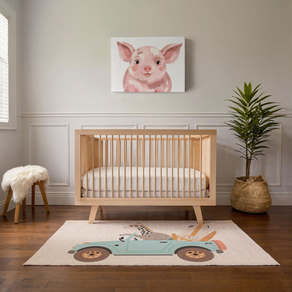 Pig Wall Decor for Playroom and Kids Rooms - Chubby Cheeks