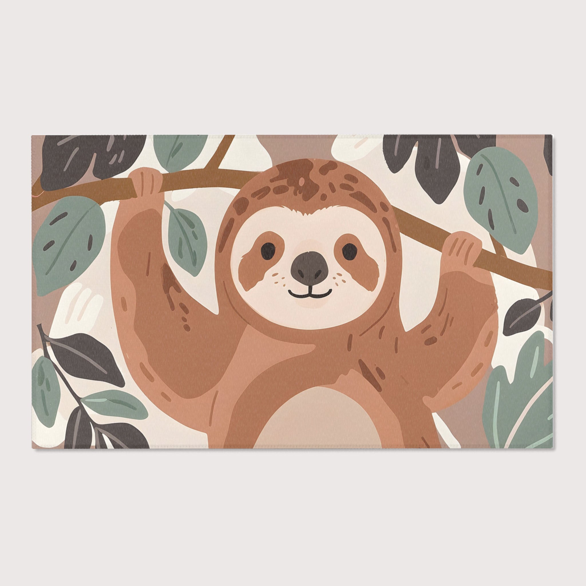 Sloth Rug for Nursery and Kids Rooms - Chillaxing Sloth