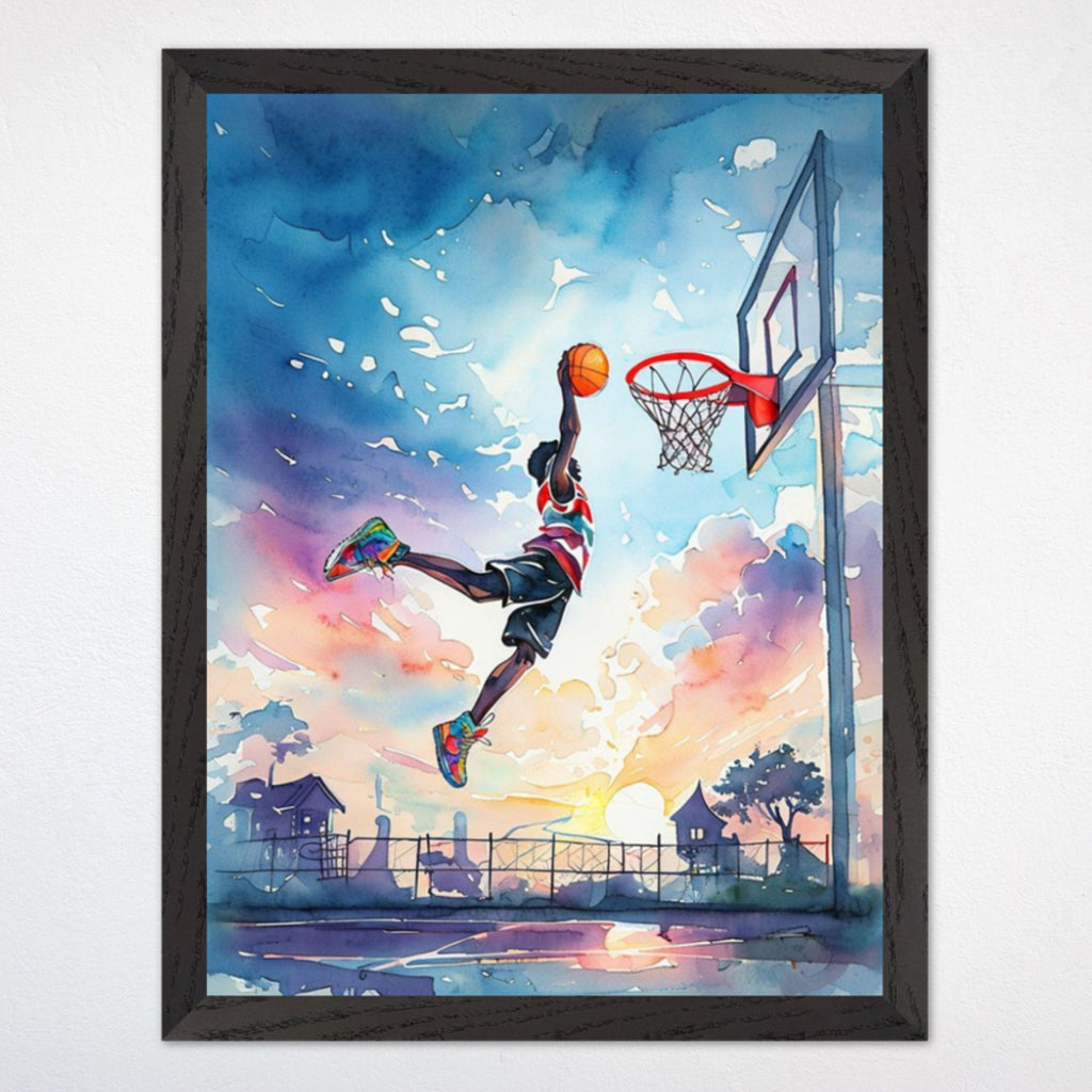 Basketball Wall Decor for Playroom and Kids Rooms - Sky High