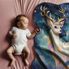 Deer personalized name blankets - Dreamy Doe