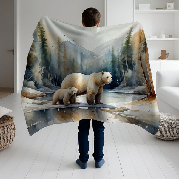 Polar Bear personalized blanket for newborn and kids - Polar Pals