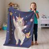 Unicorn personalized blankets for kids and babies - Happy Hoof