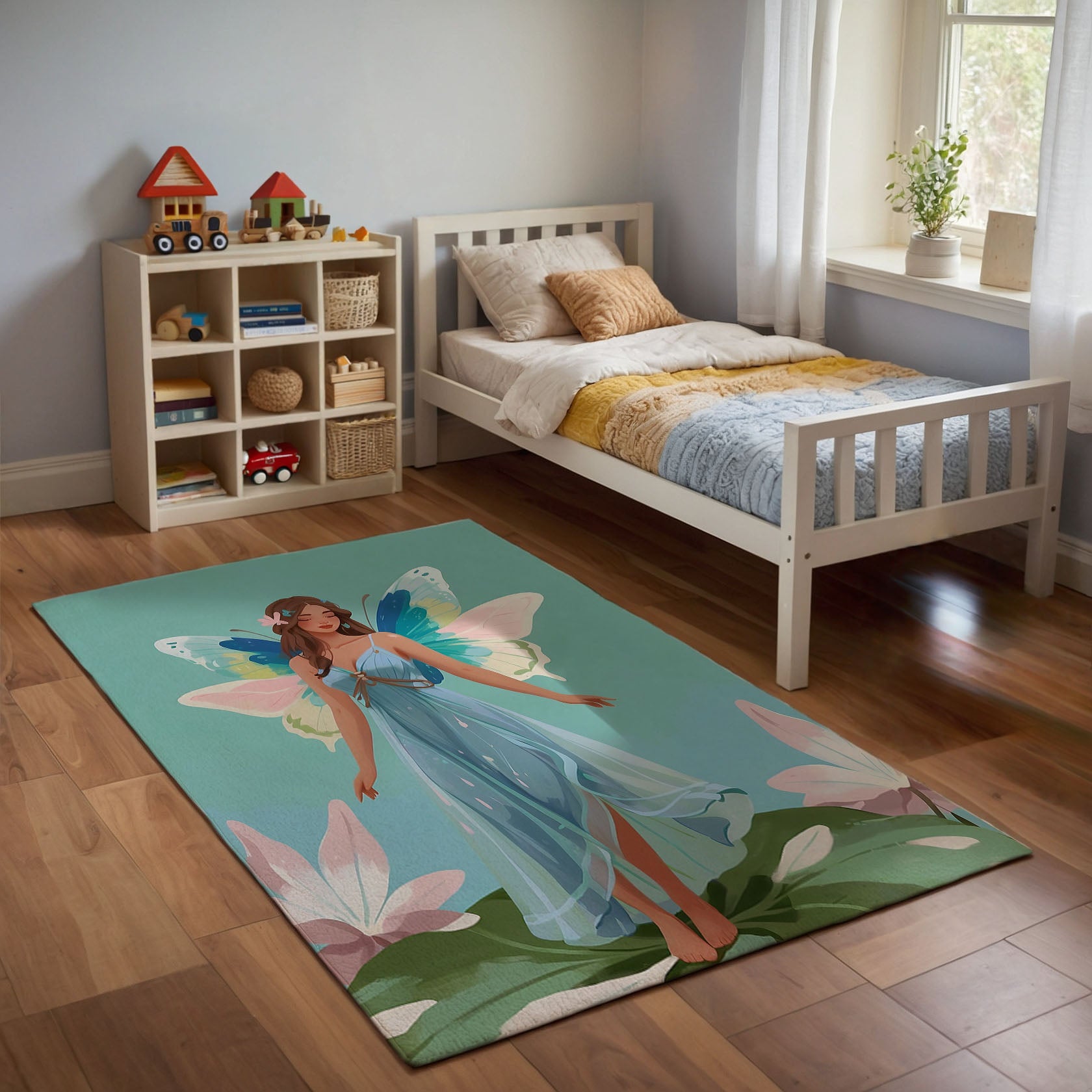 Fairy Rug for Nursery and Kids Rooms - Petal Pixie