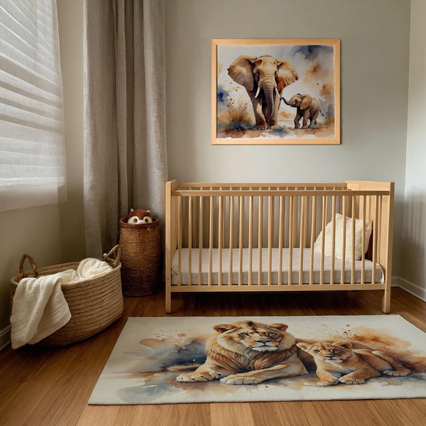 Elephant Wall Decor for Nursery and Kids Rooms - Safari Stroll