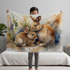 Bunny personalized blanket for newborn and kids - Whisker Whispers