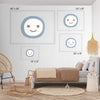 Wildflower Wall Art for Nursery, Playroom or Kids Bedrooms - Floral Garden with Girl, Daisy and Poppy - Whispering Petals
