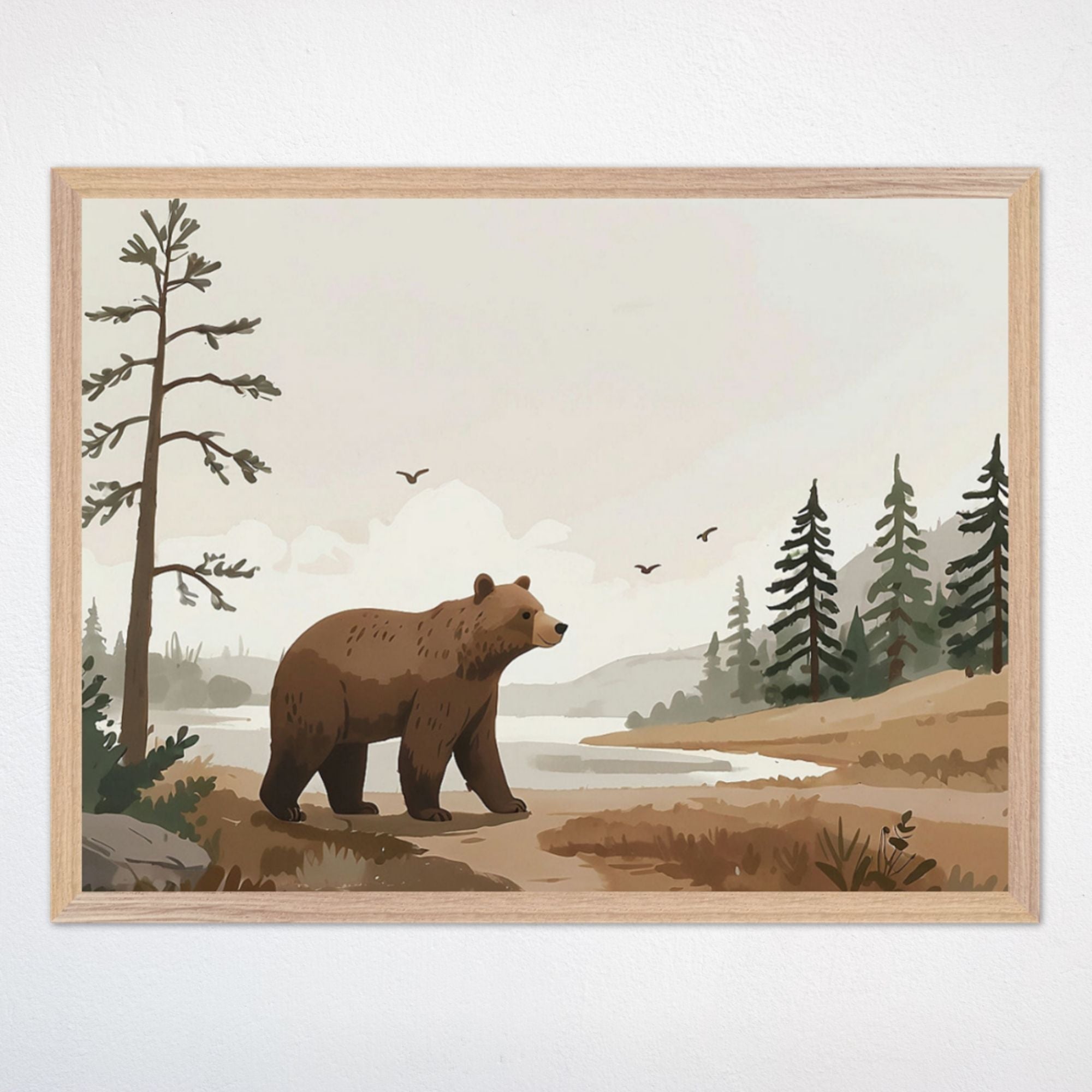 Bear Wall Decor for Nursery and Kids Rooms - Wilderness Wanderer