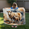 Sheep personalized blanket for newborn and kids - Sheepish Smiles