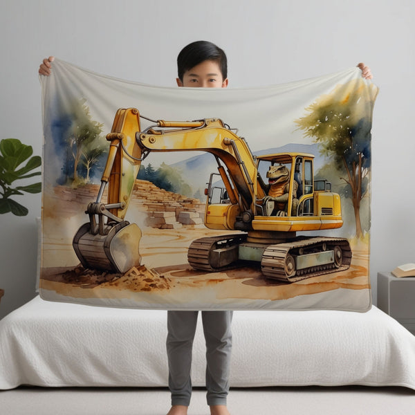 Dinosaur personalized name blankets - Tyranno Trencher