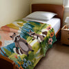 Raccoon personalized children's blankets - Mountain Mischief