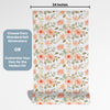 Flower Peel and Stick or Traditional Wallpaper - Rosy Reverie Tapestry