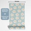 Flower Peel and Stick or Traditional Wallpaper - Sunlit Daisy Delight