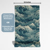 Ocean Peel and Stick or Traditional Wallpaper - Wave Symphony
