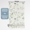 Peel and Stick or Traditional Wallpaper - White Roses