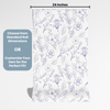 Blue Floral Peel and Stick or Traditional Wallpaper - Blue Blossoms