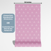 Purple Peel and Stick or Traditional Wallpaper - Triangular Pinks