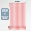 Pink Peel and Stick or Traditional Wallpaper - Candy Stripes