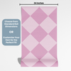 Peel and Stick or Traditional Wallpaper - Harlequin Pink