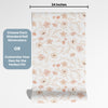 Flower Peel and Stick or Traditional Wallpaper - Ethereal Petal Cascade