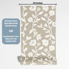 Brown Floral Peel and Stick or Traditional Wallpaper - Wildflower Charms