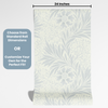 Peel and Stick or Traditional Wallpaper - Smoky Floras