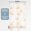 Peel and Stick or Traditional Wallpaper - Peaches and Blooms
