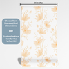 Floral Theme Nursery Wallpaper - Peaches and Blooms