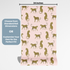 Leopard Peel and Stick or Traditional Wallpaper - Prancing Leopards