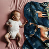 Deer personalized blanket for newborn and kids - Celestial Stag Watch