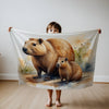 Capybara personalized blanket for newborn and kids - Cappy Crew