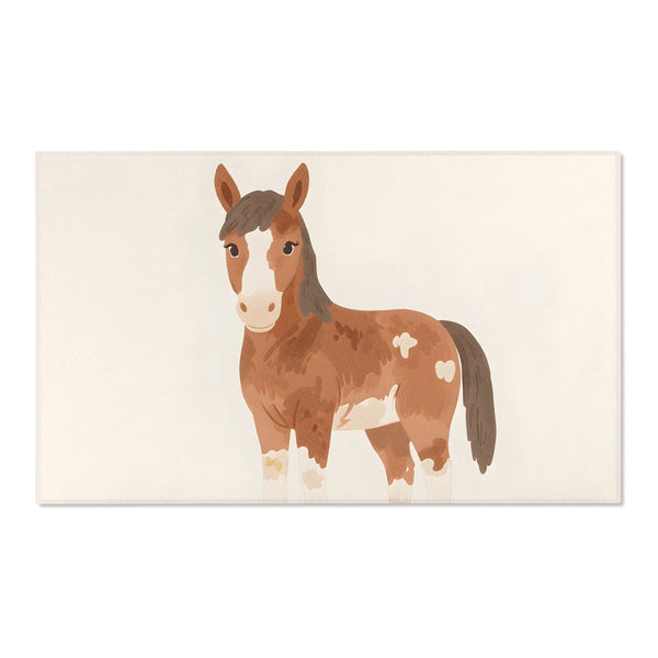 Horse Rug for Nursery and Kids Rooms - Playful Pony