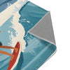 Surfing Area Rug for Kids and Nursery Rooms - Surfing Dreams