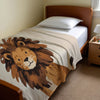 Lion personalized blankets for kids and babies - Majestic Mane