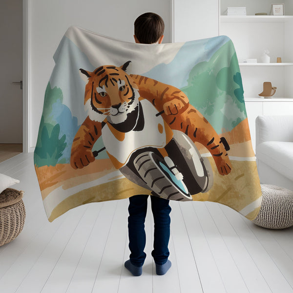 Motorcycle personalized blankets for kids and babies - Motorcat Madness