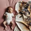 Zebra personalized blanket for newborn and kids - Zebra Zigzag