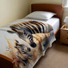 Zebra personalized blanket for newborn and kids - Zebra Zigzag