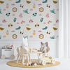 Animal Wallpaper for Nursery and Kids Rooms - Jungle Celebration