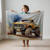 Monster Truck personalized children's blankets - Bigfoot Bounce